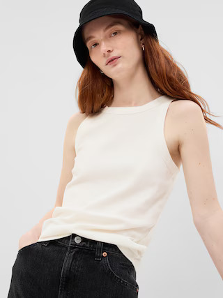 Rib Halter Tank Top | Gap (US)