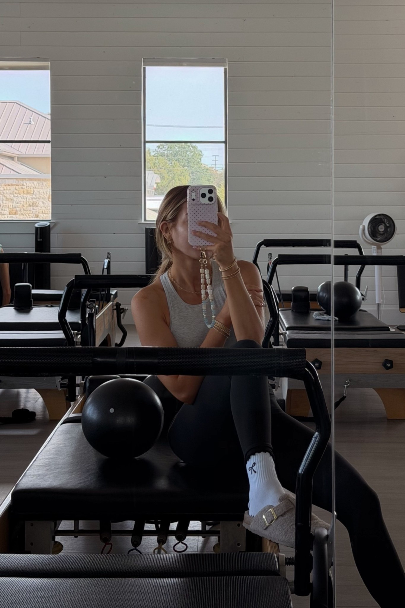 pilates outfit! tank: xs // leggings: xs petite