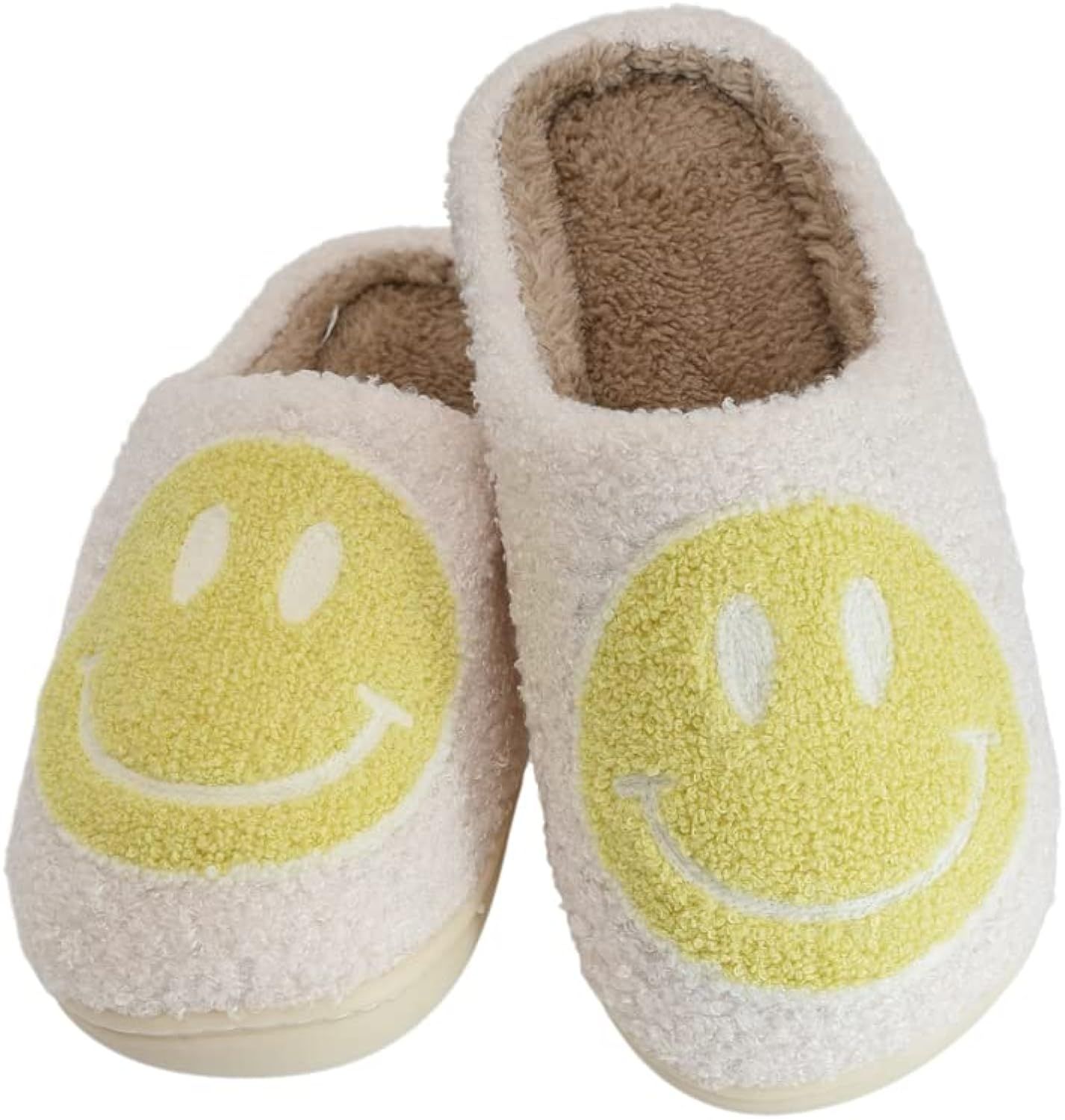 CHATTE Retro Smiley Face Comfort Indoor Outdoor Cozy Trendy Slip-On Slipper | Amazon (US)