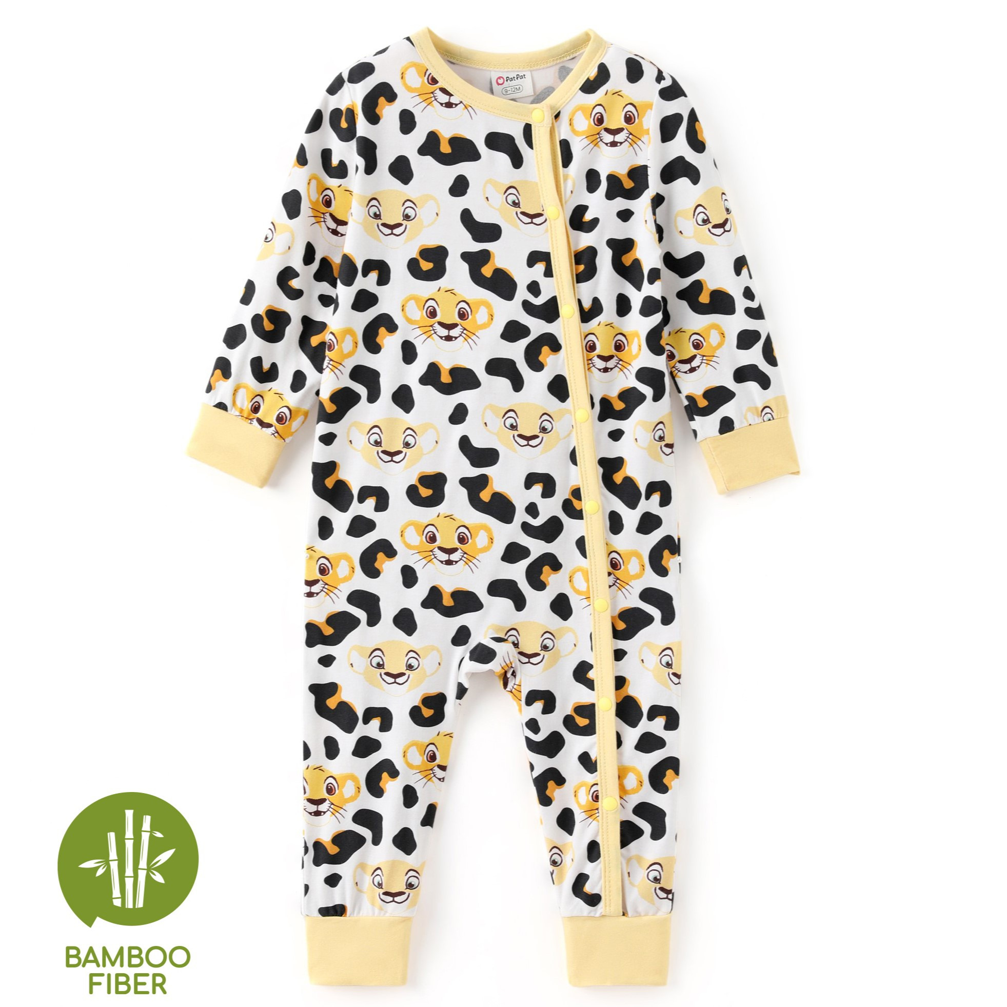 Disney Bamboo Baby Romper Lion King Simba Graphic Long Sleeve Jumpsuit Coverall Gift Newborn Infa... | Walmart (US)