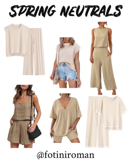 Spring neutrals that are wardrobe staples! Not to mention, some are apart of the Amazon Spring sale ✨

#LTKSeasonal #LTKfindsunder50 #LTKmidsize