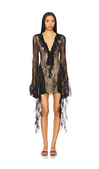 Bananhot Surin Mini Dress in Black. - size L | Revolve Clothing (Global)