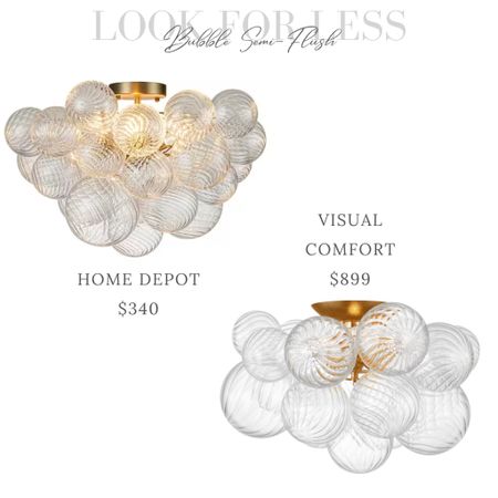LOOK FOR LESS - Visual Comfort Bubble Chandelier vs Home Depot #lookforless #chandelier #lighting 



#LTKsalealert #LTKstyletip #LTKhome