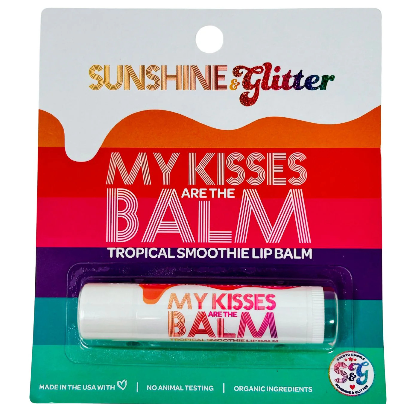 My Kisses Are the Balm Tropical Lip Balm | Sunshine & Glitter