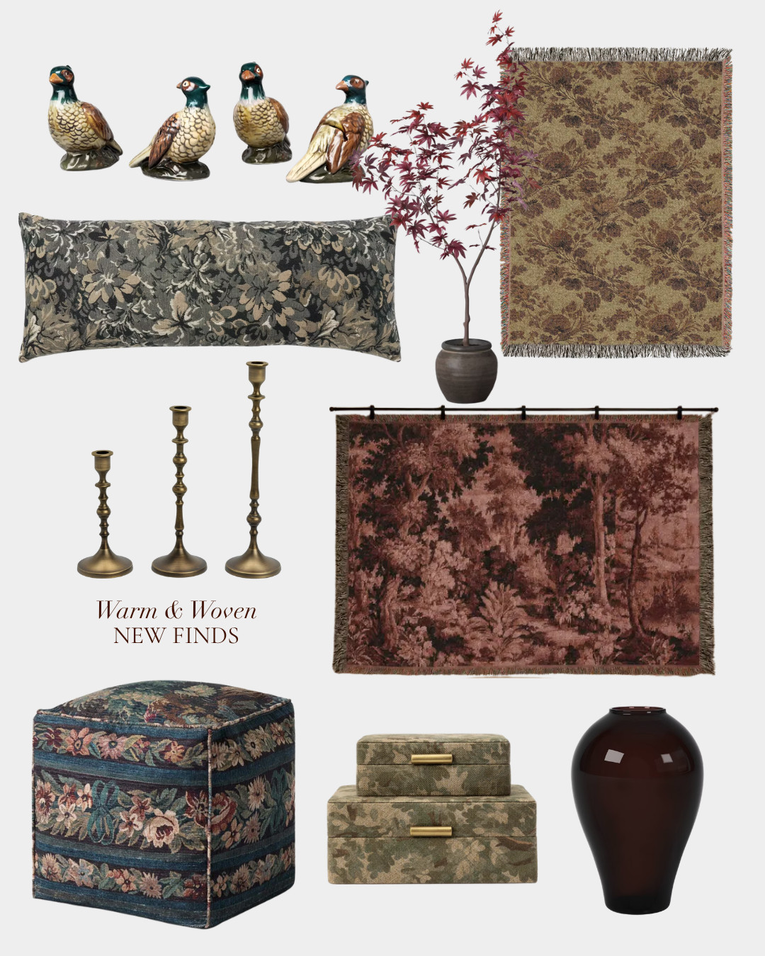 New cozy home decor finds! 


fall decor, tapestry, ottoman, duck, tree, fall tree, stems, candle holders, taper candles, woven  

 #LTKSeasonal #LTKHome