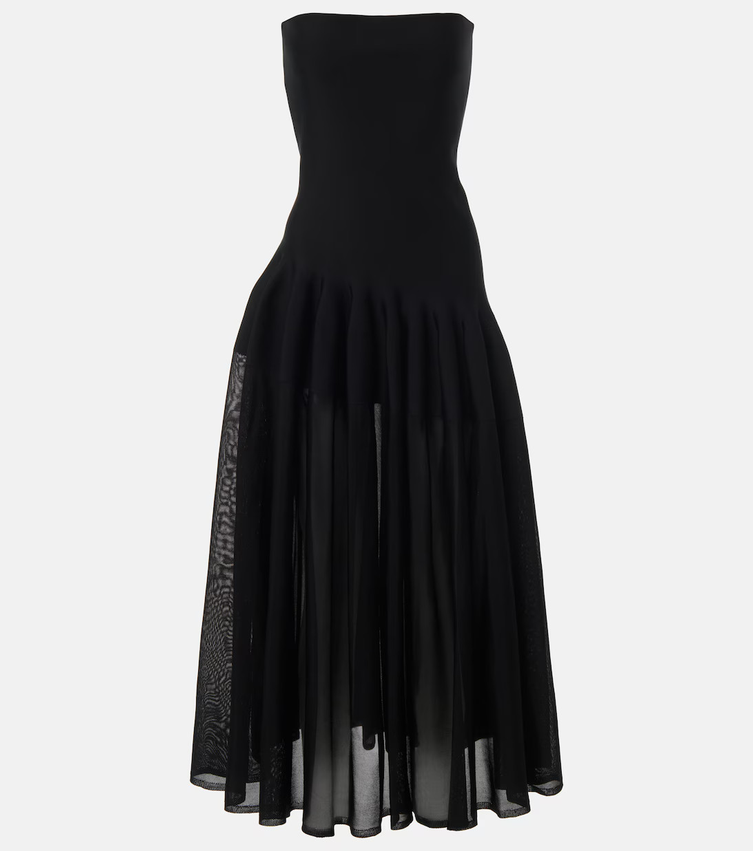 Pleated strapless gown | Mytheresa (INTL)