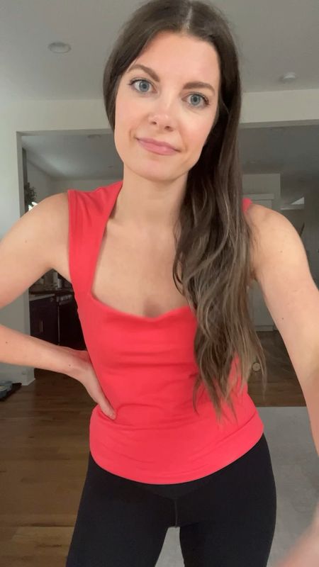 Abercrombie spring haul
Red tank: wearing size medium, exchanging for size small

spring top, springtime look, vibrant tank, date night outfit, spring look