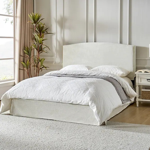 HULALA HOME Knut Traditional 2 Piece Bedroom Upholstered Platform Bed with Washable Slipcover Set... | Bed Bath & Beyond
