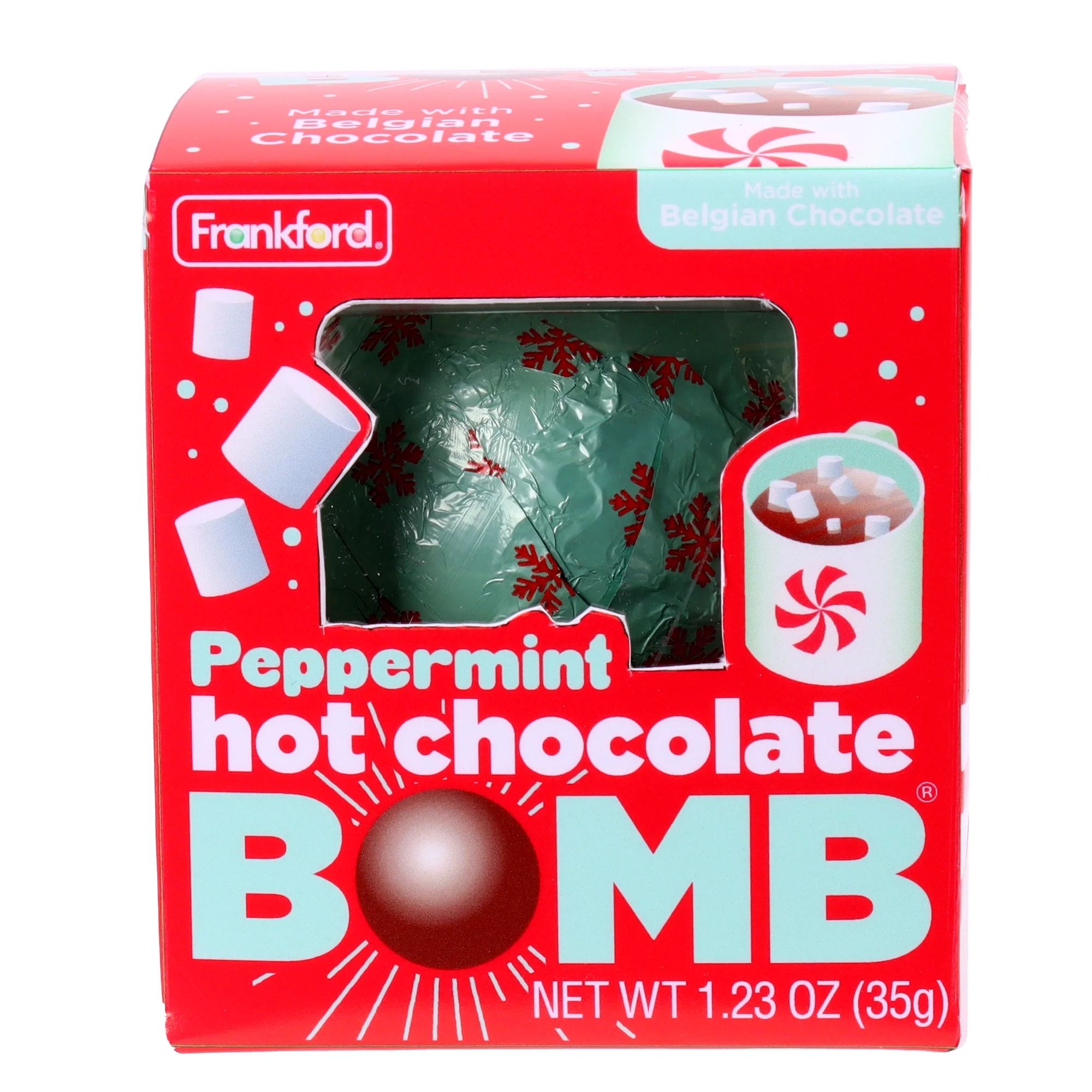 Frankford Original Hot Chocolate Bomb, Peppermint, 1.23oz - Walmart.com | Walmart (US)