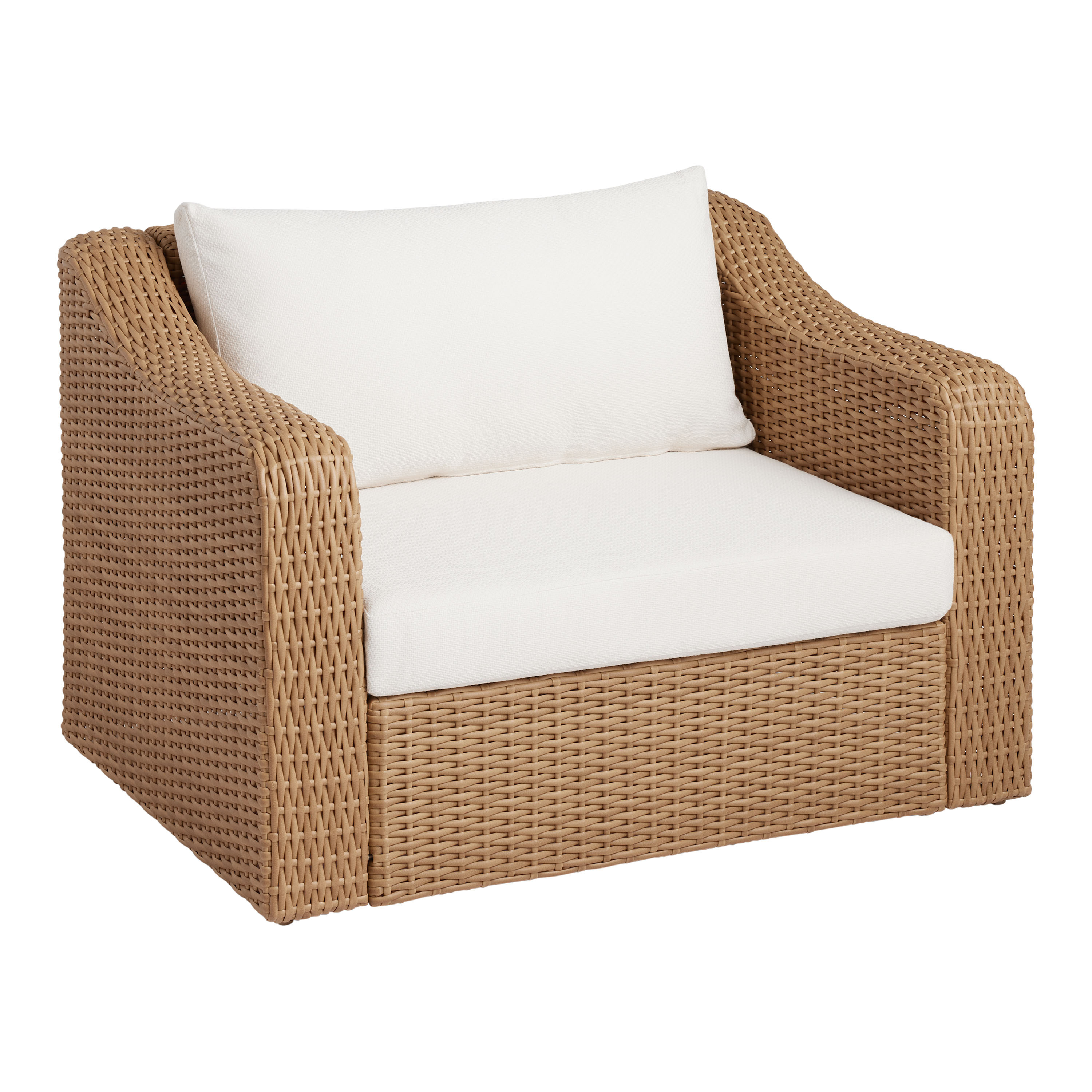 San Marcos Oversized All Weather Wicker Outdoor Armchair | World Market
