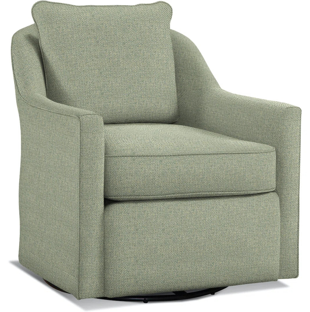 Leighton Upholstered Swivel Armchair | Perigold