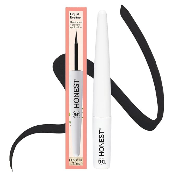 Honest Beauty Longlasting Liquid Eyeliner, Flake Proof, Precise Application, Hypoallergenic, Vega... | Amazon (US)