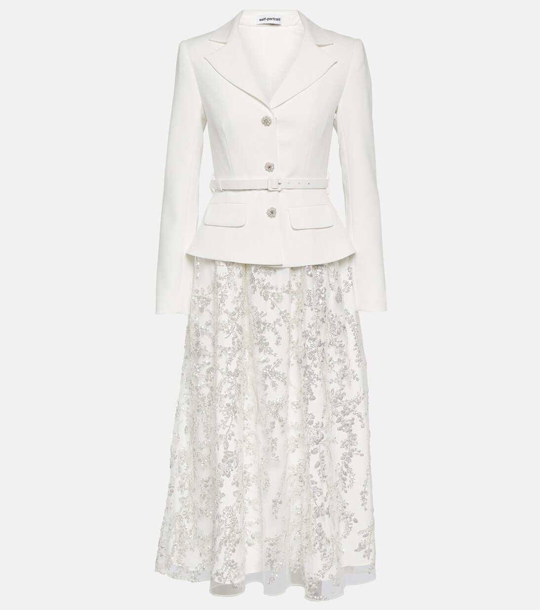 Embellished ribbed-knit midi dress | Mytheresa (US/CA)
