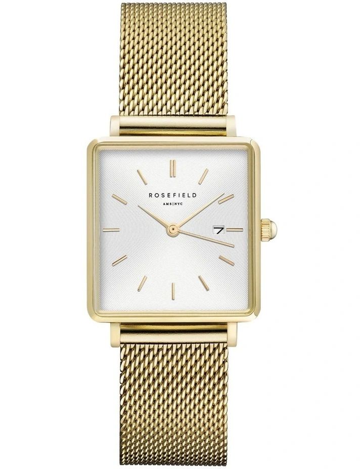 The Boxy 26mm Gold Watch QWSG-Q03 | Myer