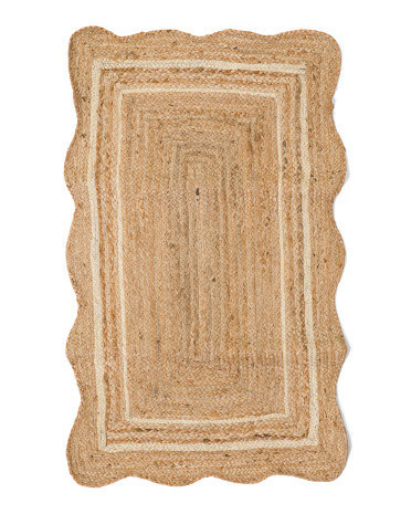 Scalloped Natural Fiber Runner | Marshalls