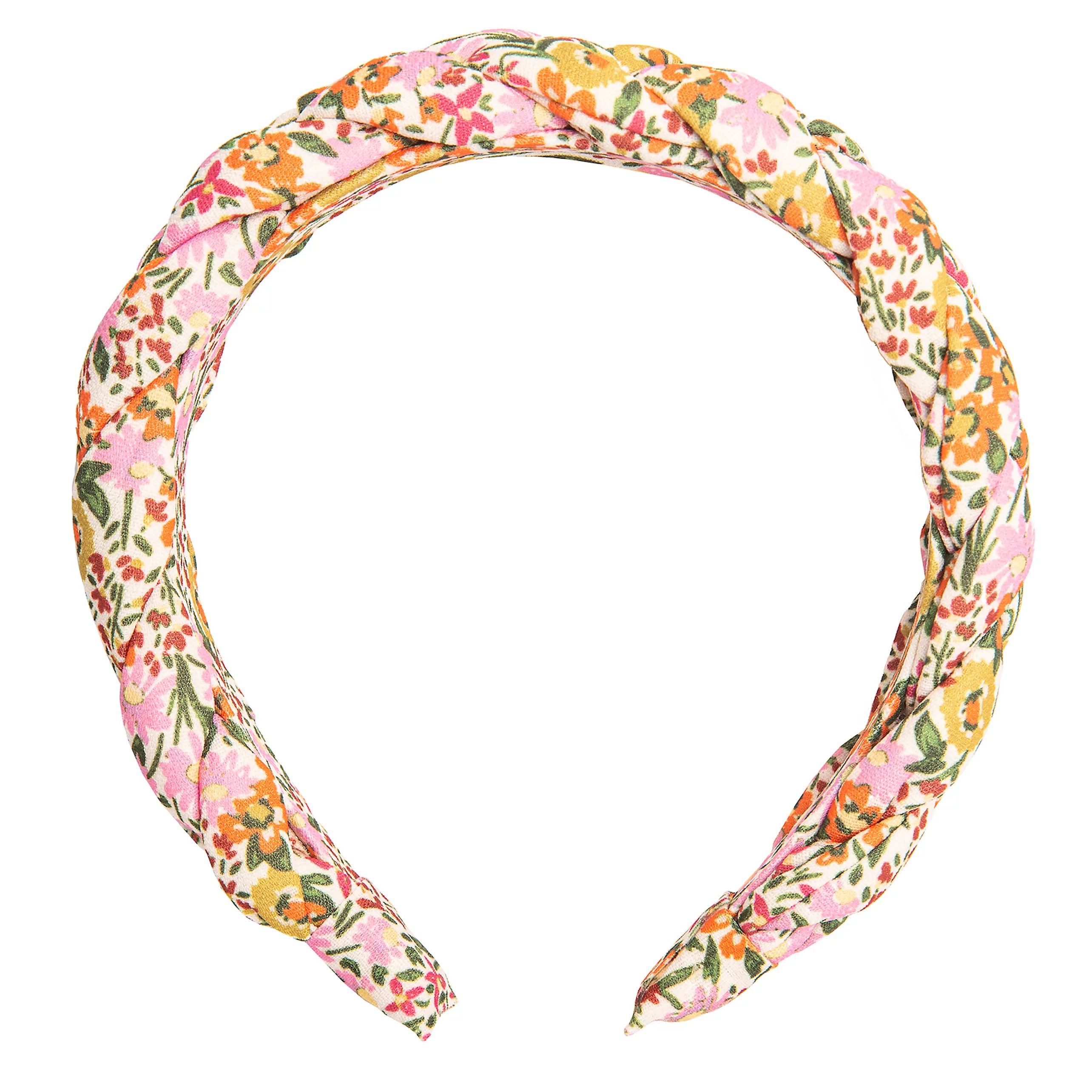 LC Lauren Conrad Bright Spring Floral Braided Puff Headband | Kohl's