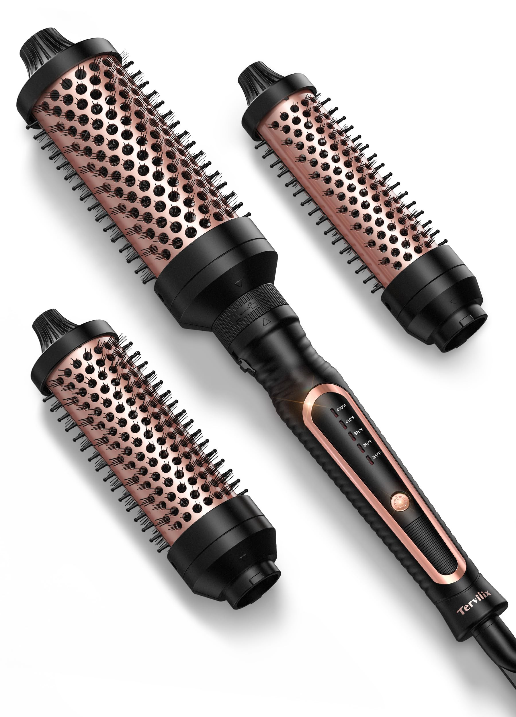 Terviiix PRO Thermal Brush Set for Voluminous Style, Non-blowing Heated Round Brush with Adjustab... | Amazon (US)