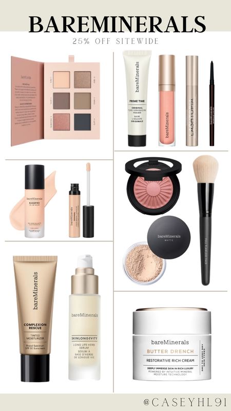 50% off Sitewide at Bareminerals! Great time to grab your favorites or maybe pick some new things to try out for the summer! 

#LTKSaleAlert #LTKBeauty #LTKSeasonal
