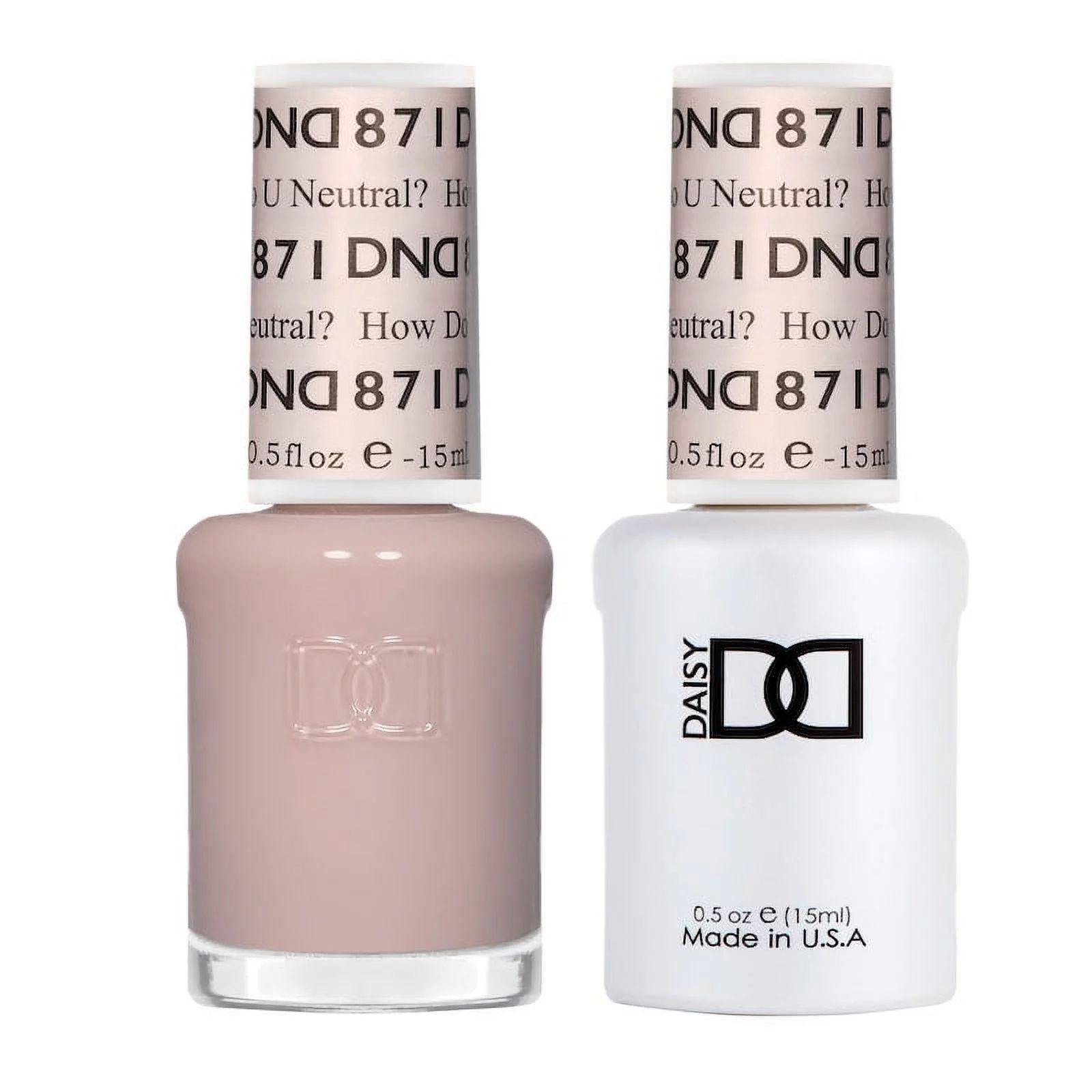 DND Match UV Gel + Nail Polish #871 How Do U Neutral? | Walmart (US)