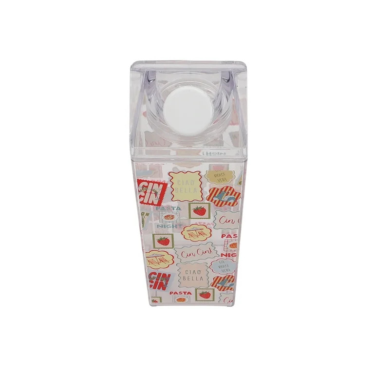 Just Feed Me by Jessie James Decker 2-Pack 18oz Carton-Style Tumbler Set, Strawberries and Stamps | Walmart (US)
