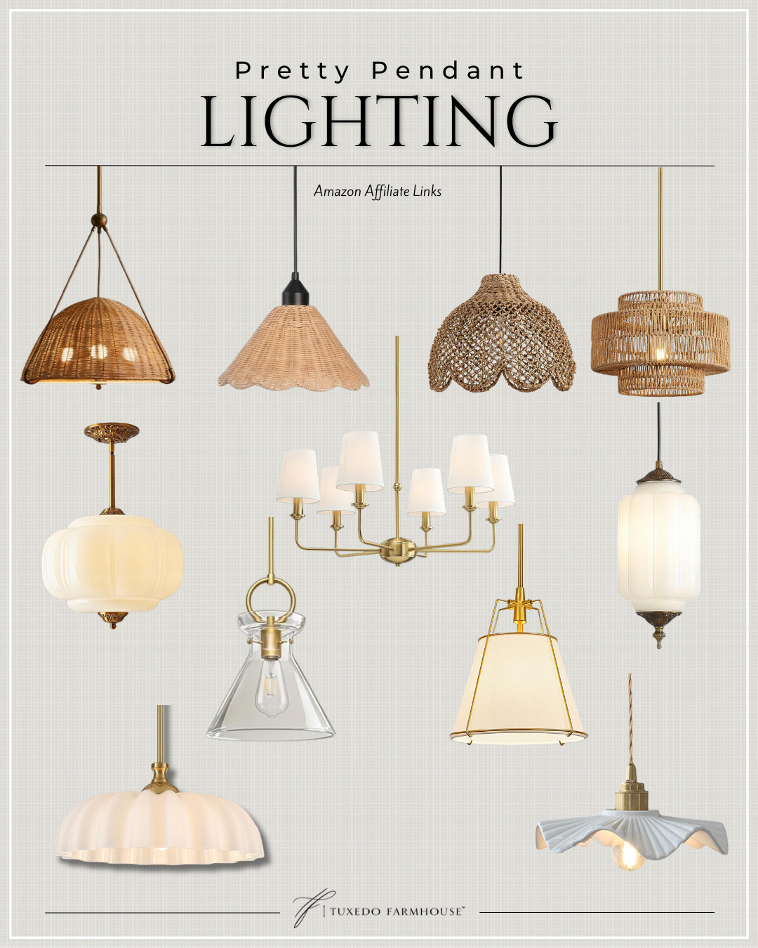 Refined lighting, thoughtfully selected 🤍

These pendant pieces offer a balance of form and function—bringing warmth, texture, and quiet elegance to any space. From woven silhouettes to soft glass and tailored shades, each design introduces subtle character while maintaining a cohesive, elevated look.

Whether used individually or layered throughout a home, the right lighting creates atmosphere—softening a space and adding depth without excess. 

 #LTKSeasonal #LTKHome #LTKSaleAlert