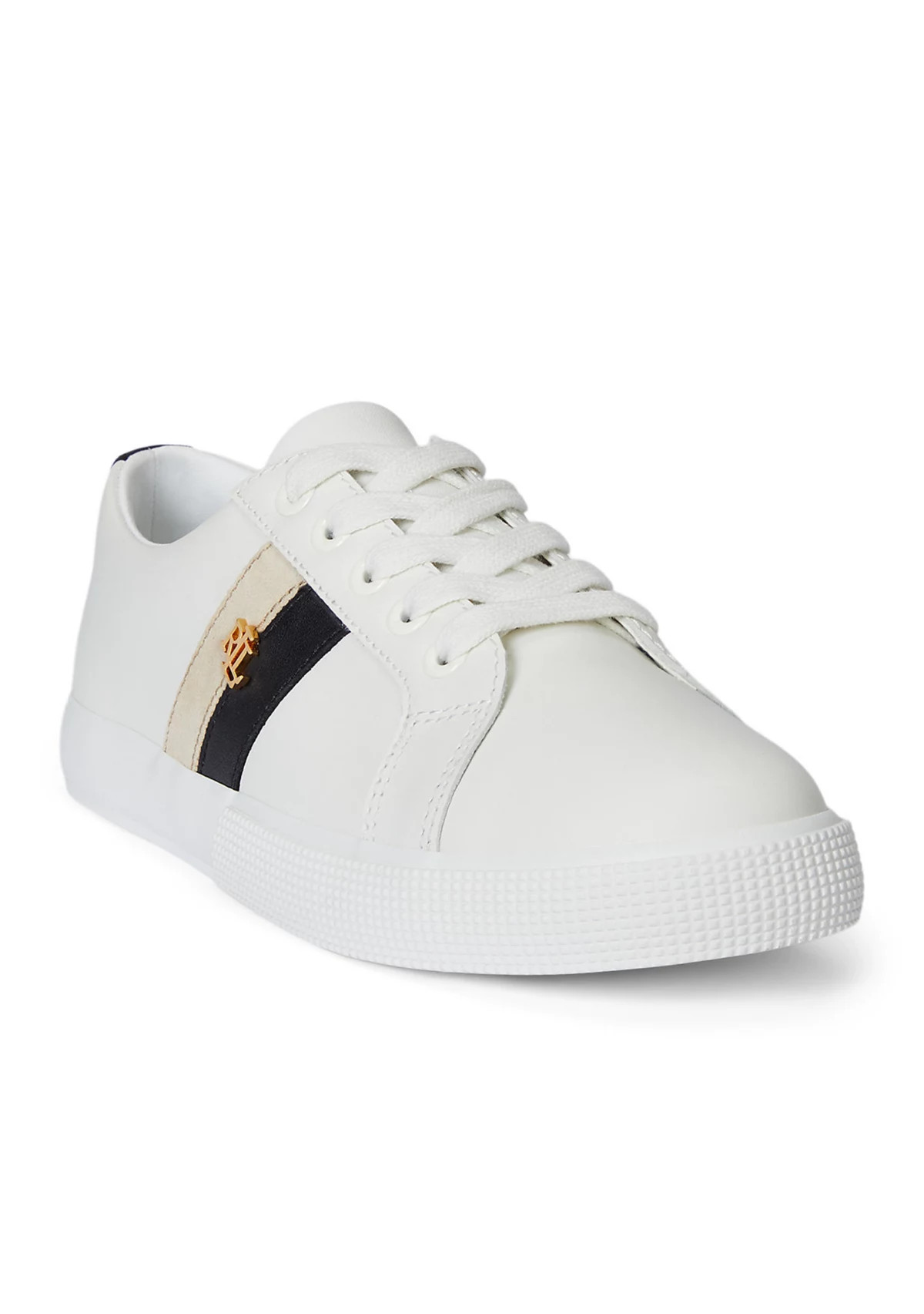 Lauren Ralph LaurenJanson II Color-Blocked Leather Sneakers | Belk