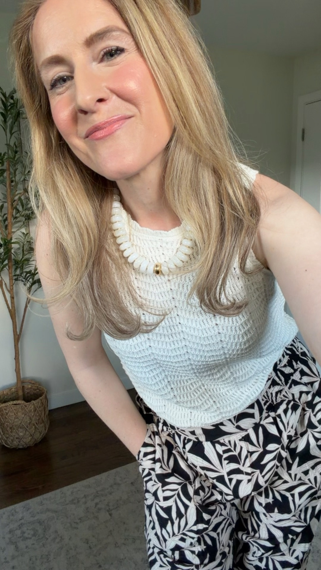 Walmart wide leg flowy pants are so cute and comfy for summer! Dress them up or down. I’d say they fit true to size. I went up one size to a medium though and prefer the fit. #walmartfashion

#LTKOver40
