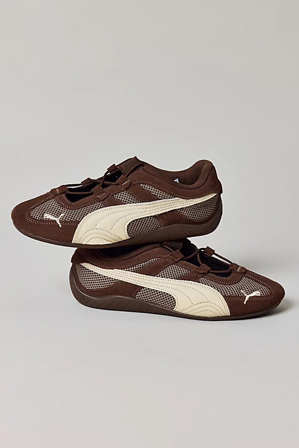 Puma Women's Speedcat Go Ballet Sneaker in Chocolate/Alpine Snow, Women's at Urban Outfitters | Urban Outfitters (US and RoW)
