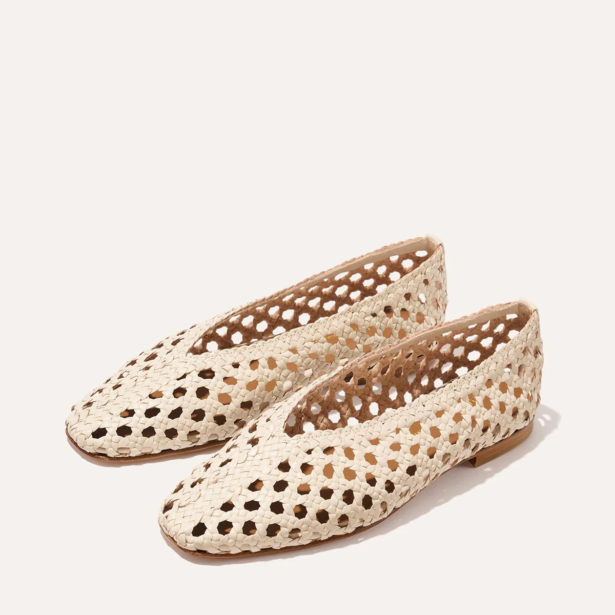 The Woven Paz - Ecru Leather | Margaux