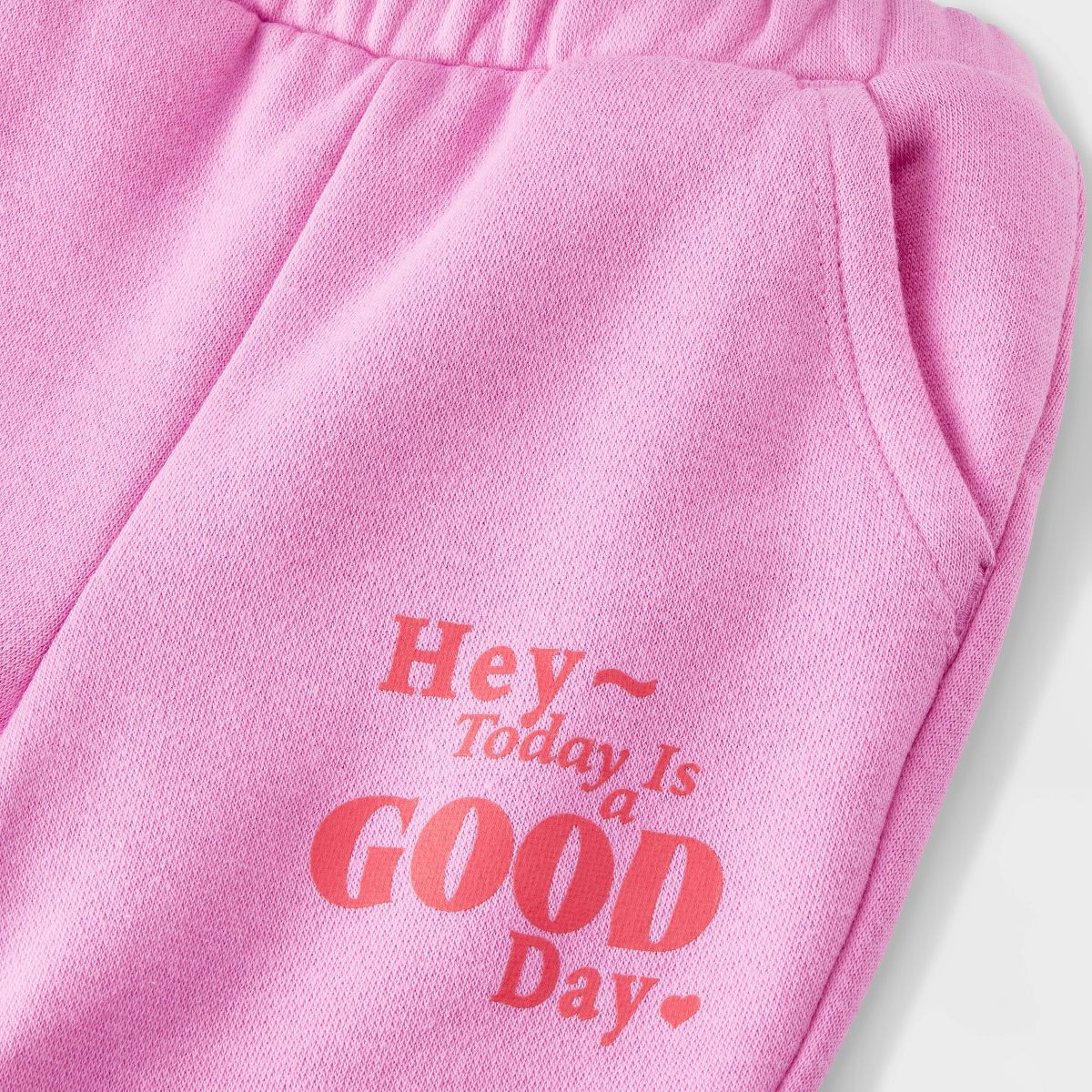 Baby 'Today Is A Good Day' Jogger Pants - Cat & Jack™ Pink | Target