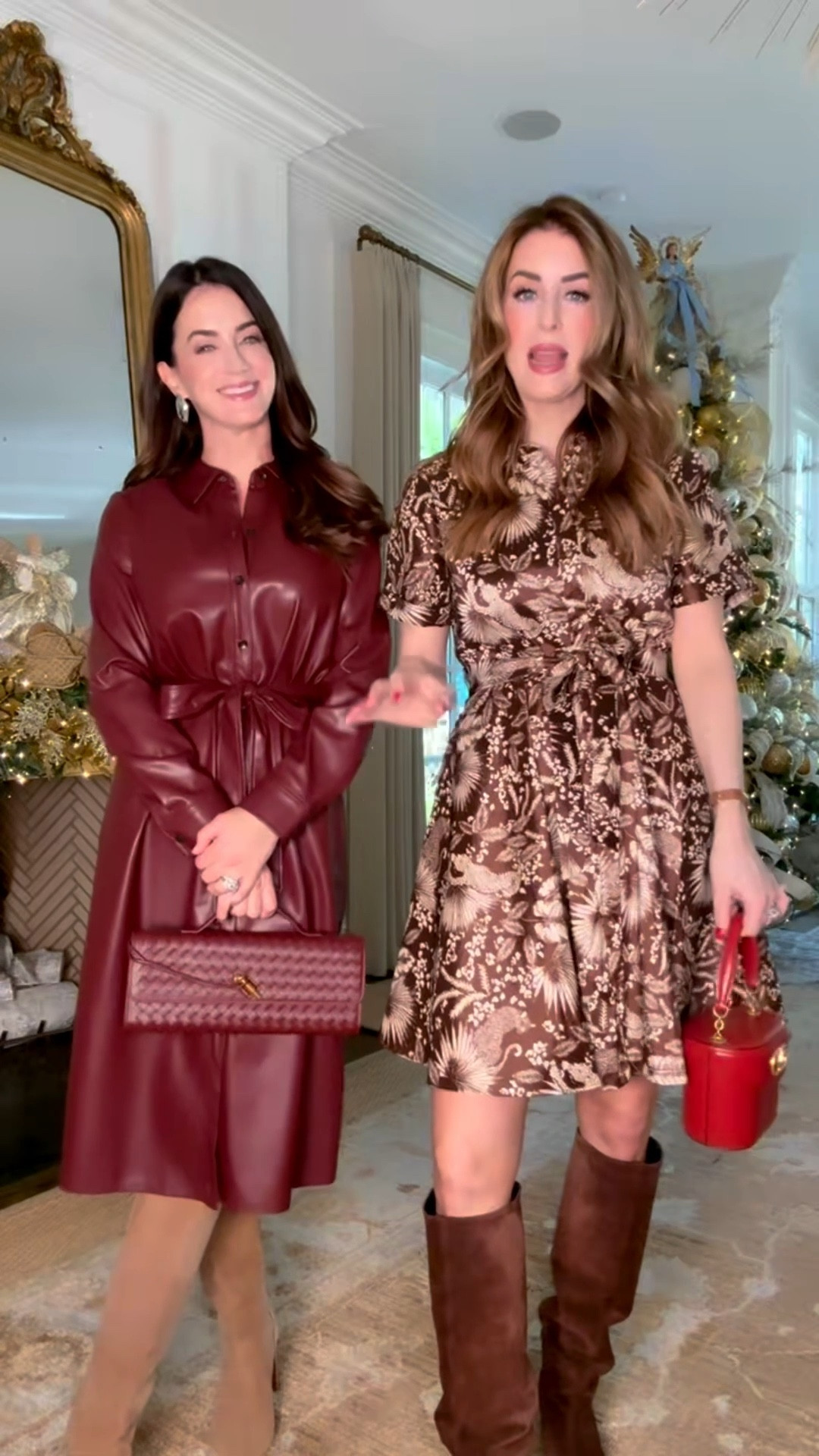 Dresses under $100 that would be great for Thanksgiving! 

Megan is wearing a size 4, I am wearing a size 6 and both boots are an 8. 

Thanksgiving outfit, thanksgiving dress

#LTKFindsUnder100 #LTKOver40 #LTKHoliday