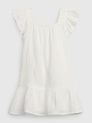 Toddler Crinkle Gauze Tiered Dress | Gap (US)