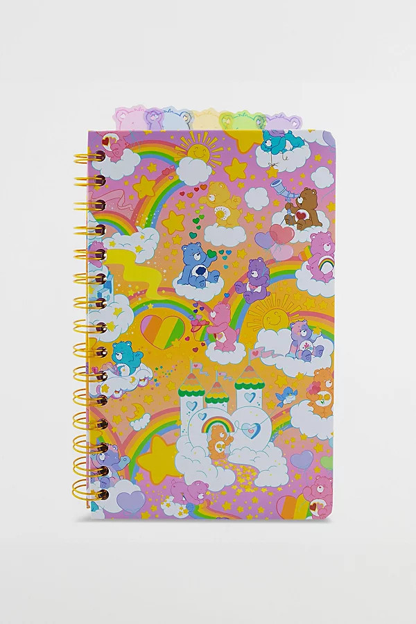 Care Bears Rainbow Spiral Notebook in Pink at Urban Outfitters | Urban Outfitters (US and RoW)