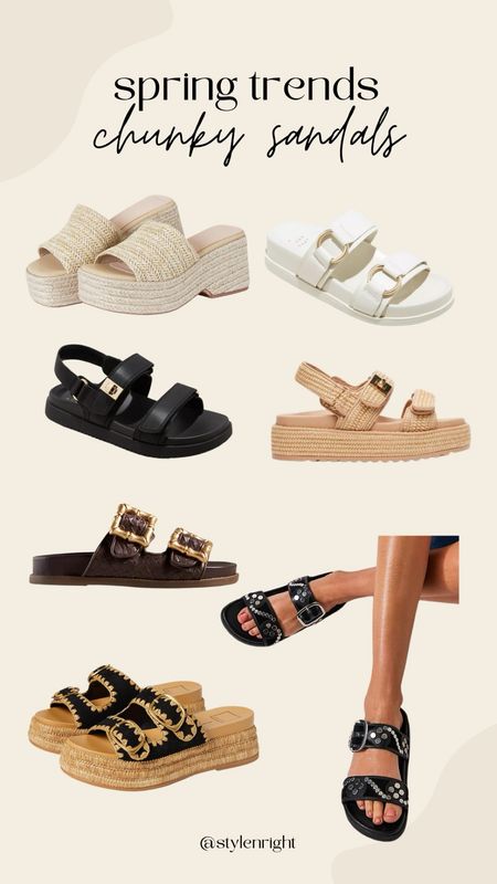 Chunky sandals for spring!🤍

Spring fashion. Spring sandals. Spring footwear. Chunky sandals. Platform sandals.

#LTKstyletip #LTKSeasonal #LTKshoecrush