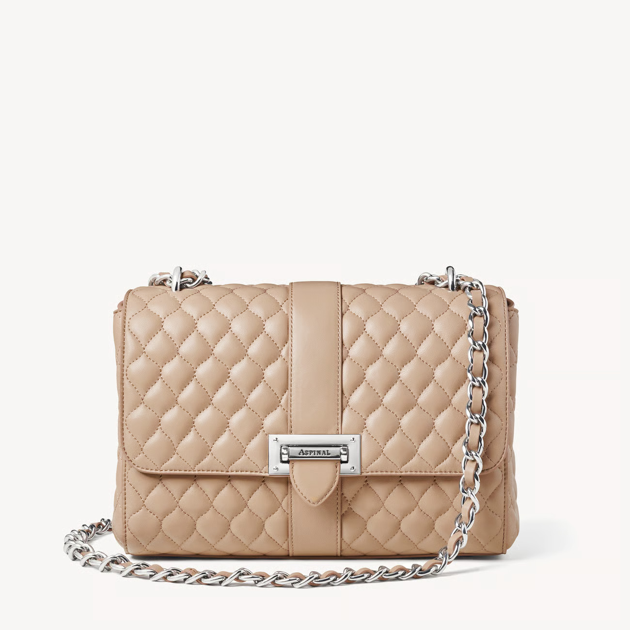 Large Lottie Bag
        Soft Taupe Nappa | Aspinal of London