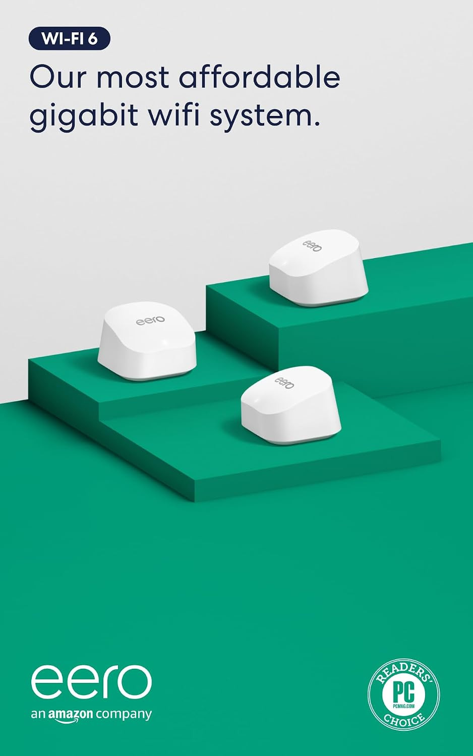 Amazon eero 6+ mesh wifi system - Supports internet plans up to a Gigabit, Coverage up to 4,500 sq. ft., Connect 75+ devices, 3-pack | Amazon (US)