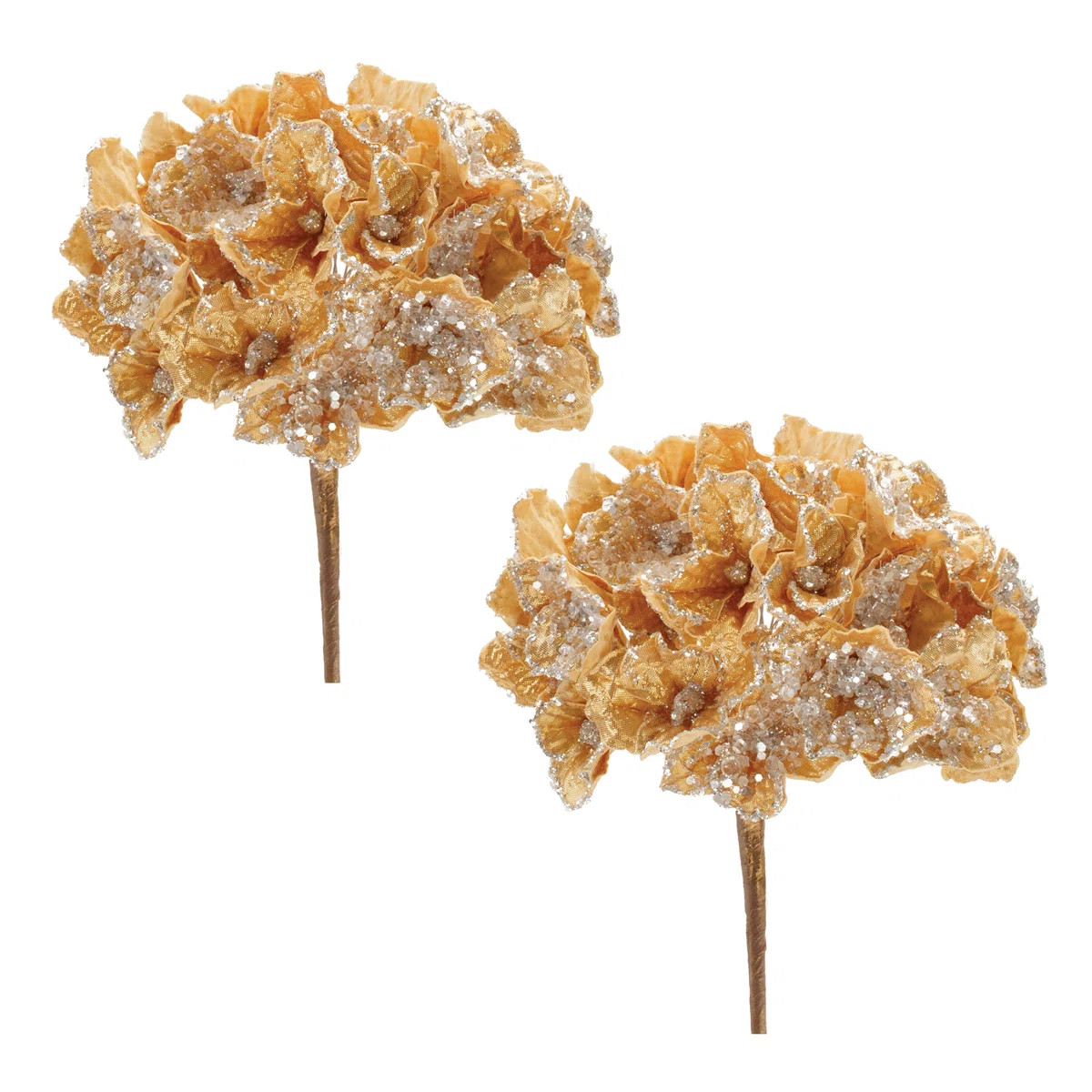 Beaded Hydrangea Flower Stem (Set of 2) (Set of 2) | Wayfair North America