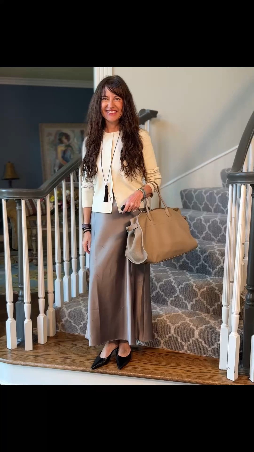 How to style silk for the office! The skirt is old Mango and the top is The Row that I got at a consignment store (worth every penny btw) but I will link nearly identical items so you can recreate!

#LTKootd #LTKOver40 #LTKWorkwear