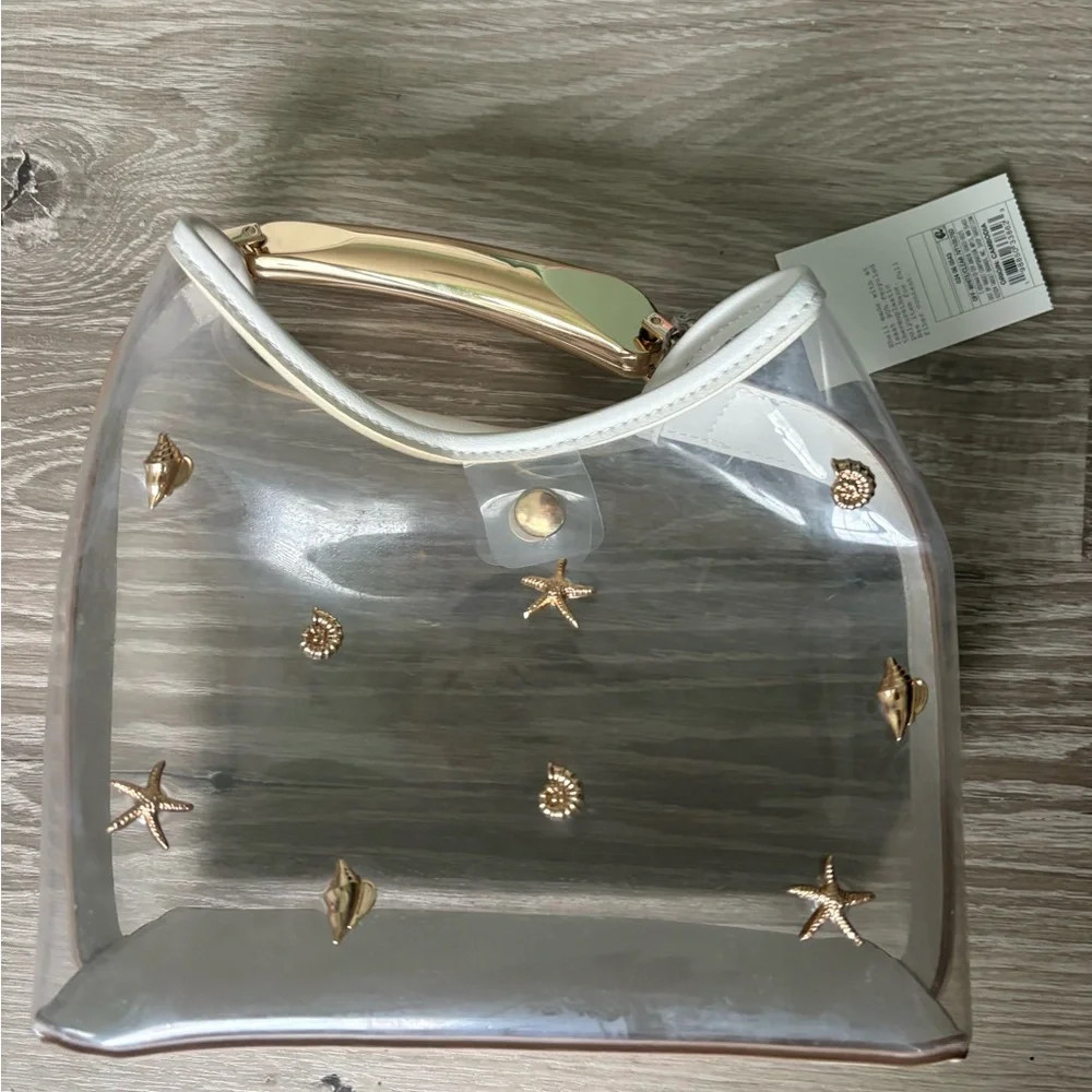 a new day Clear Tote with Gold Accents | Poshmark