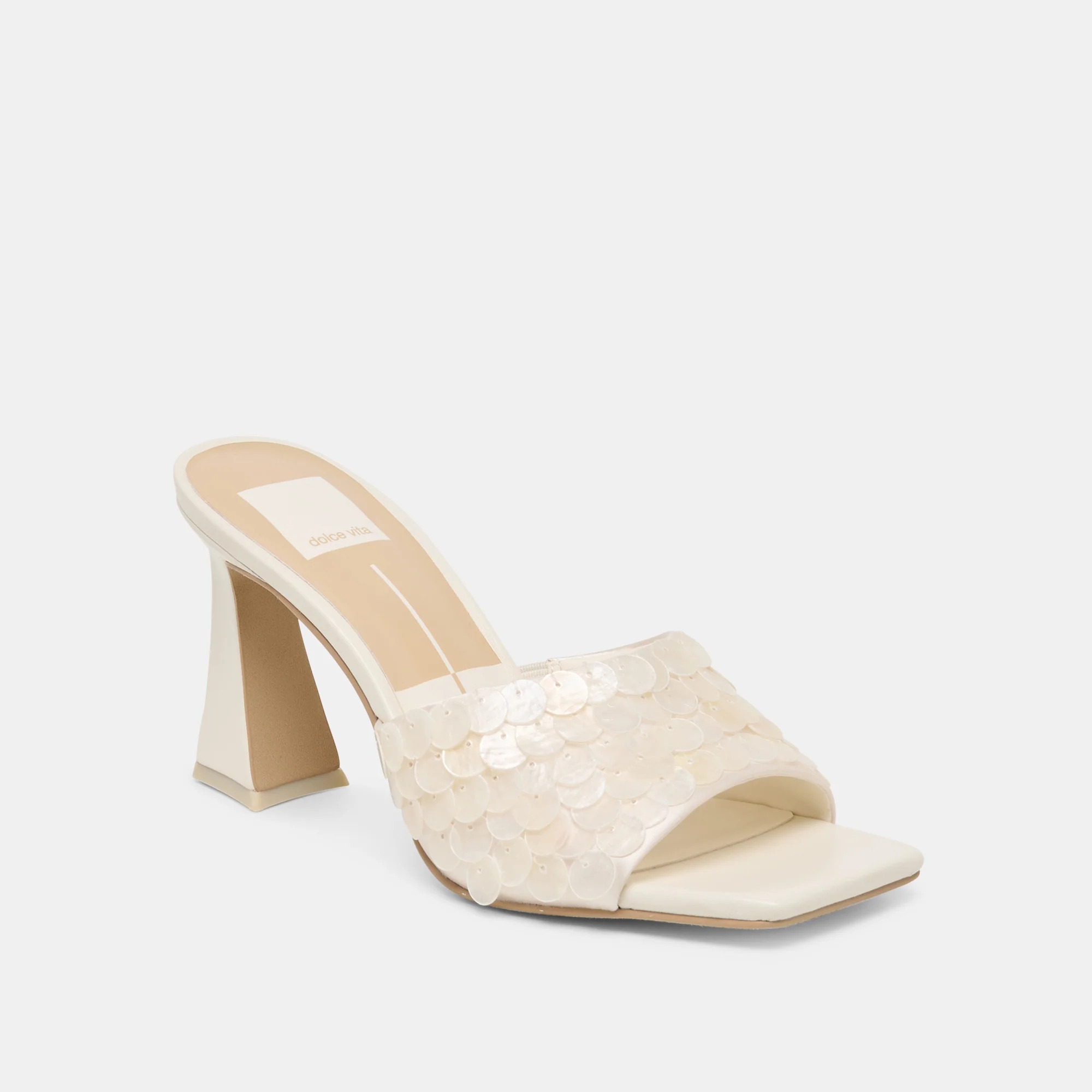 Nandy Confetti Ivory Sequin Heels | Dolce Vita | DolceVita.com