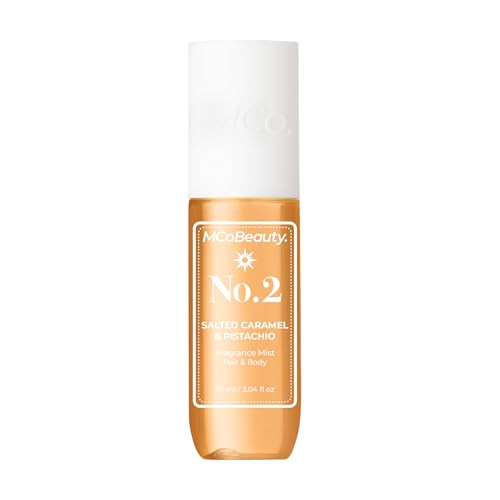 MCoBeauty Fragrance Mist No. 2 Salted Caramel & Pistachio Scent, Lightly Warm Scent with Sandalwood & Caramel for Day or Night, Vegan, Cruelty Free | Amazon (US)