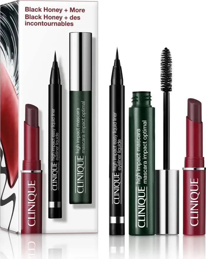Clinique Black Honey + More Lipstick, Mascara + Eyeliner Makeup Gift Set $56 Value | Nordstromrac... | Nordstrom Rack