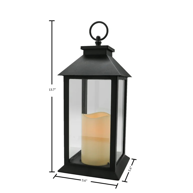 YAKii Hanging Glass Panes Lantern Portable Led Candle Light Operated by 3AAA Battery Use for Gard... | Walmart (US)
