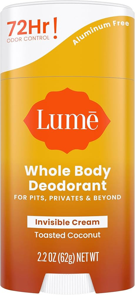 Lume Natural Deodorant - Underarms and Private Parts - Aluminum-Free, Baking Soda-Free, Hypoaller... | Amazon (US)