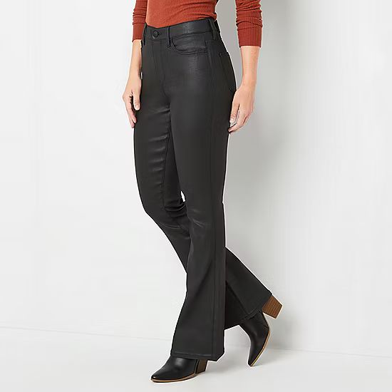 a.n.a Womens Coated High Rise Flare Jean | JCPenney