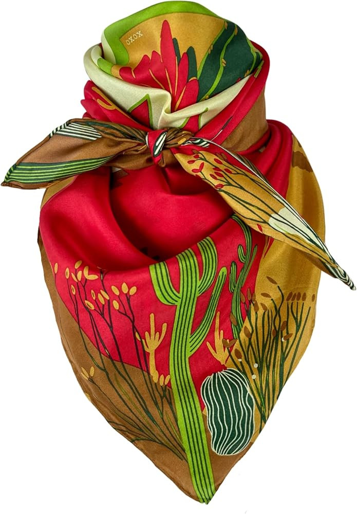 Wyoming Traders womens Southwest Silk Scarf, Regular, 34.5x34.5 | Amazon (US)