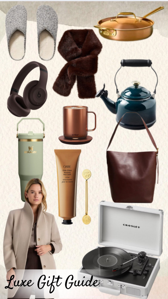 Putting together my luxe gift guide and it’s filled with elevated pieces that feel special, timeless, and truly gift worthy. Perfect for anyone who loves a little extra polish and indulgence during the holidays.

#LuxeGifts #GiftGuide #HolidayGifting #LuxuryFinds #ElevatedEssentials 

 #LTKGiftGuide #LTKHoliday #LTKHome