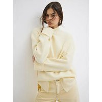 River Island Side Split Jumper - Yellow | Very (UK)