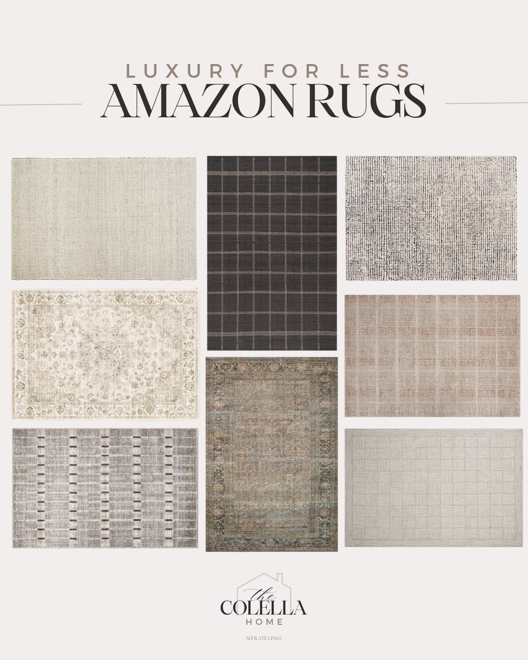 Amazon rugs I’m loving lately!

Area rug, neutral home, looks for less, luxe for lesss

#LTKFindsUnder100 #LTKHome #LTKFindsUnder50