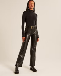 Women's Long-Sleeve Mockneck Bodysuit | Women's Tops | Abercrombie.com | Abercrombie & Fitch (US)
